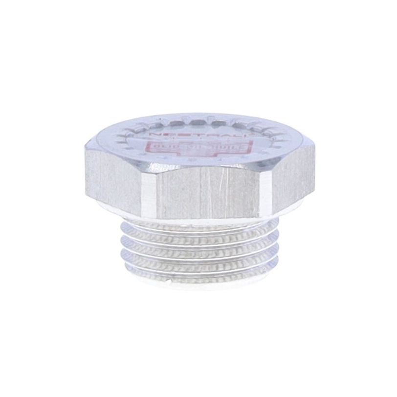 Aluminium alloy screw plug with hexagon head with FILL ideogram
