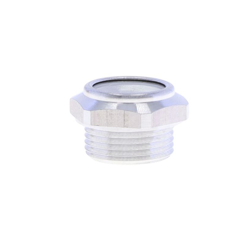 Aluminum and plastic oil level sight window