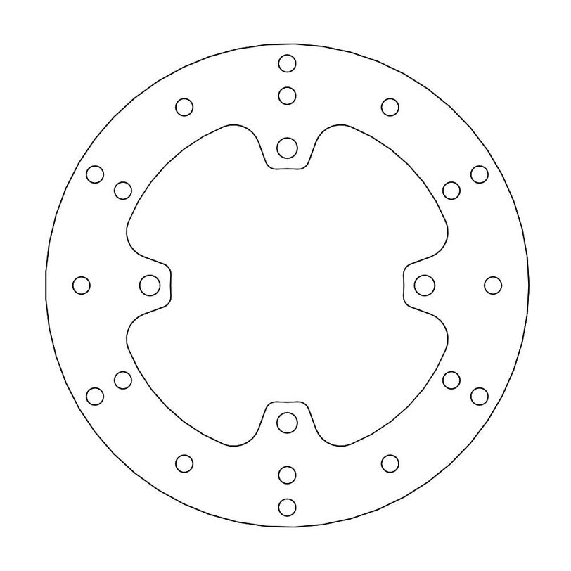 ATV Rear Brake Disk in Stainless Steel thickness 4 mm Athena