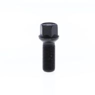 Ball Seat Lug Bolt for wheel spacers M14x1.50x60 SW17 with Black Galvanisation