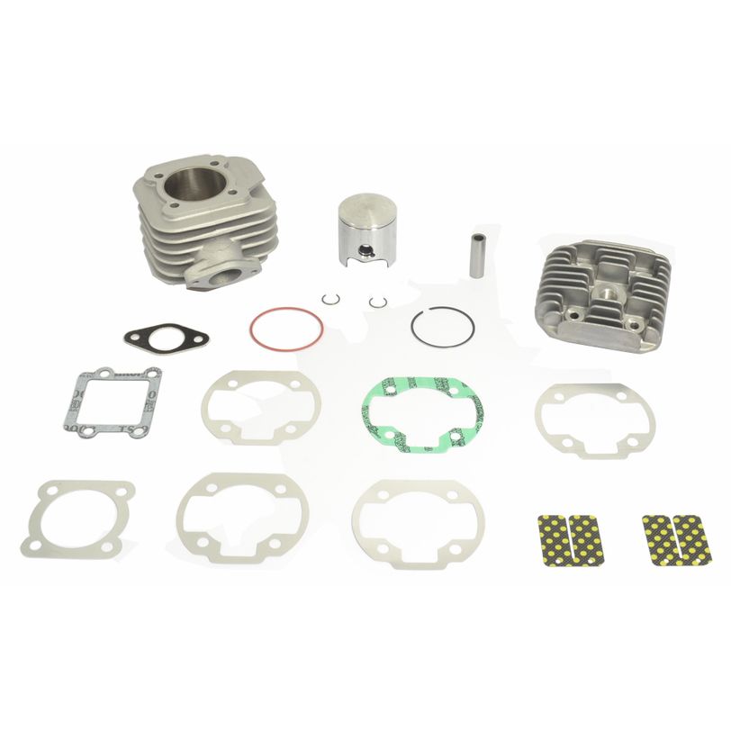 Big Bore Cylinder Kit With Head Ø 47,6 mm, 70 cc, Pin Ø 12 mm, Domed Head Piston