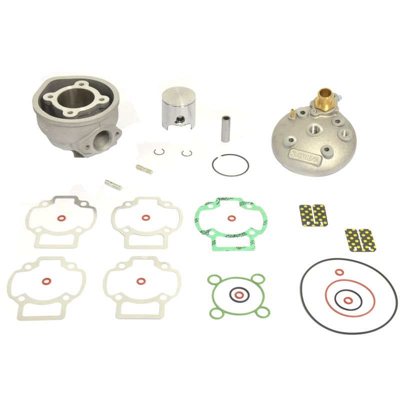 Big Bore Cylinder Kit With Head Ø 47,6 mm, 70 cc, Pin Ø 12 mm, Domed Head Piston