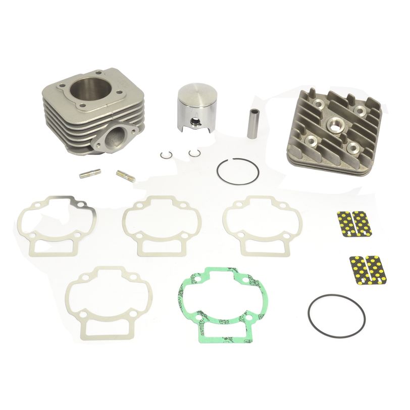 Big Bore Cylinder Kit With Head Ø 47,6 mm, 70 cc, Pin Ø 12 mm, Domed Head Piston