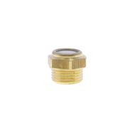 Brass and plastic oil level sight window