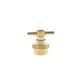 Brass drain cock with lever