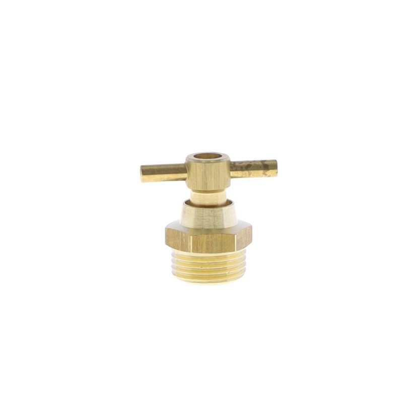 Brass drain cock with lever
