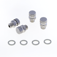 Breather plug kit bronze sinterized filter version made of stainless steel G 3/8" - MOD.31A.I