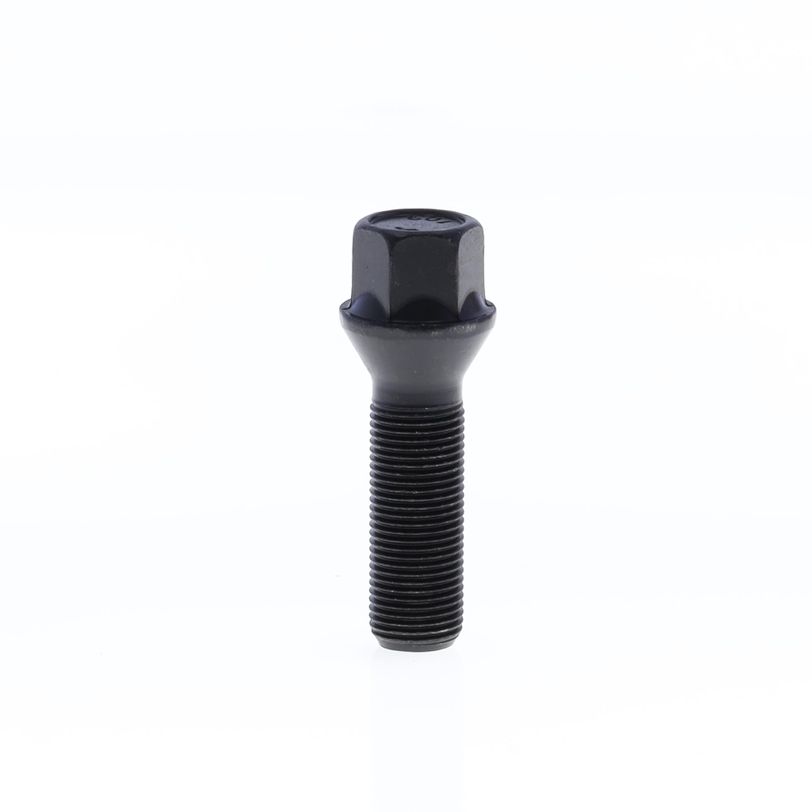 Bullone Conico per Distanziali M14x1,25x40 CH17 con Zincatura Nera