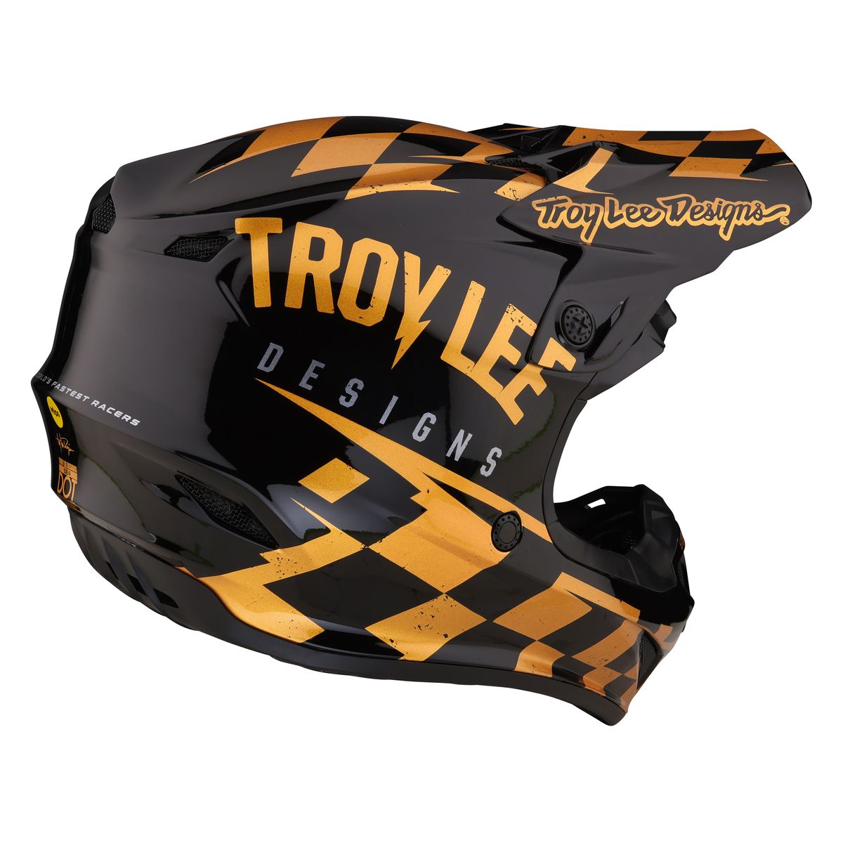 Troy Lee Designs Casco SE4 Polyacrylite MIPS - Leggero E Ventilato Per Motocross Ed Enduro - 16 Prese D'aria - 4