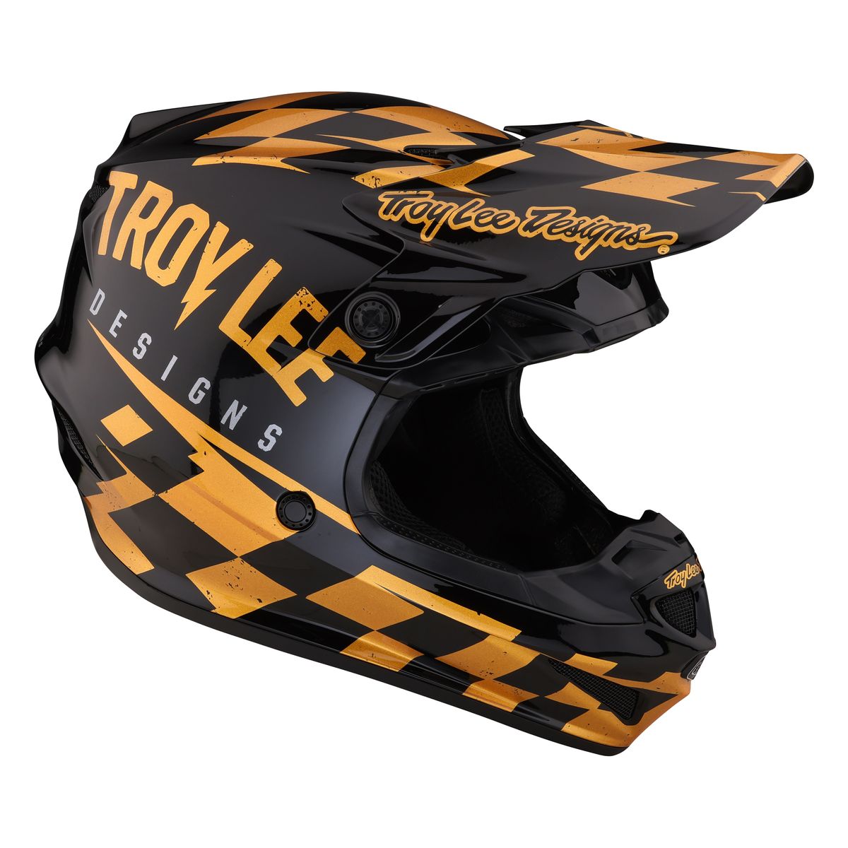 CASCO DA MOTO SE4 POLYACRYLITE CORSA IN Policarbonato Con Tecnologia Mips E 16 Prese D Aria Per Bambino Troy Lee Designs 112133005 L Arancione Blu
