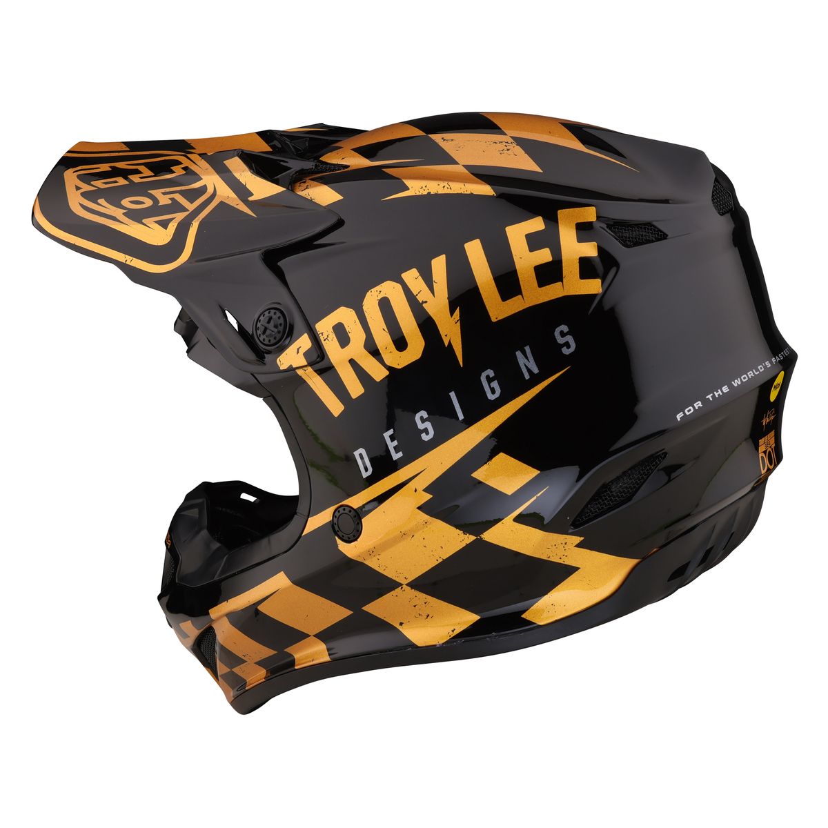 TLD Casco da moto SE4 POLYACRYLITE RACE SHOP in poli Ragazzo Nero L - 112208004
