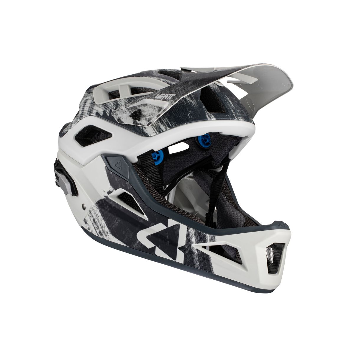 Casque VTT Leatt Enduro 3.0 – 3 En 1, Mentonnière Amovible, Gris/orange – Neuf