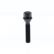 Cone Seat Lug Bolt for wheel spacers M12x1.5x50 SW17 with Black Galvanisation