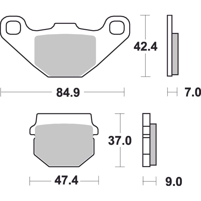 Coppia Pastiglie Freno Off-Road Sinterizzate
