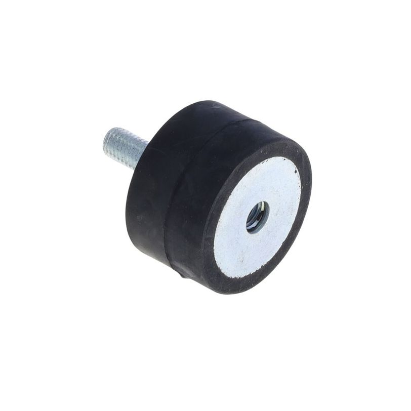 Cylindrical vibration dampings with screw bolt one side and threaded hole on the other one