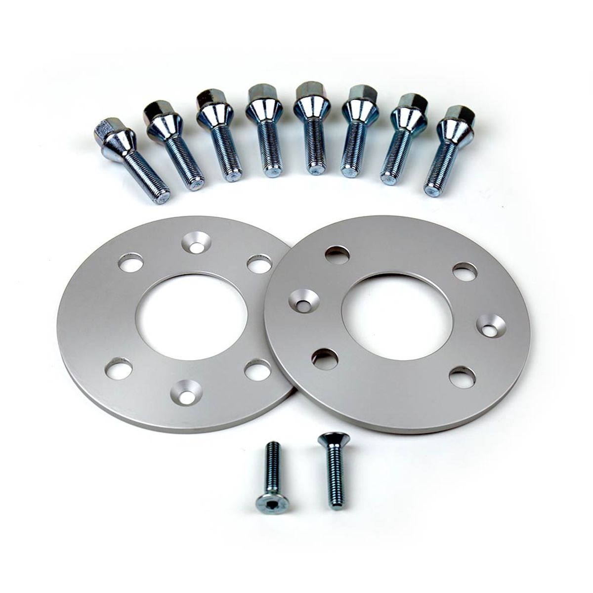 4 Distanziali Ruota FLYCLE 32mm - Da 5x4.5 A 5x5 - Adattatori Per Jeep Ford - Foro 71.5 Mm - Bulloni 1/2x20