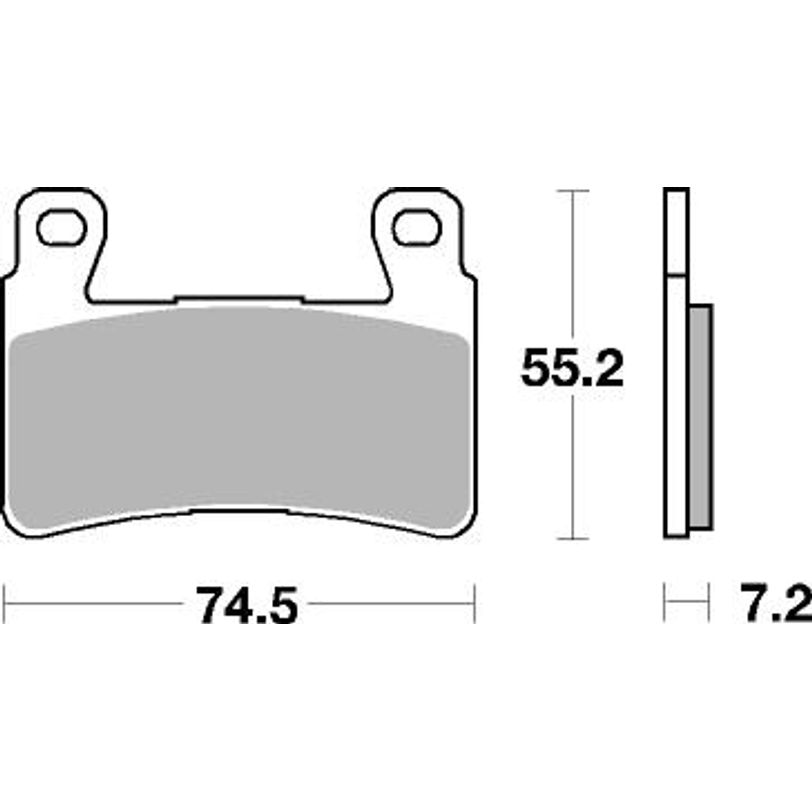 Front Road Racing Carboncomposite Brake Pads