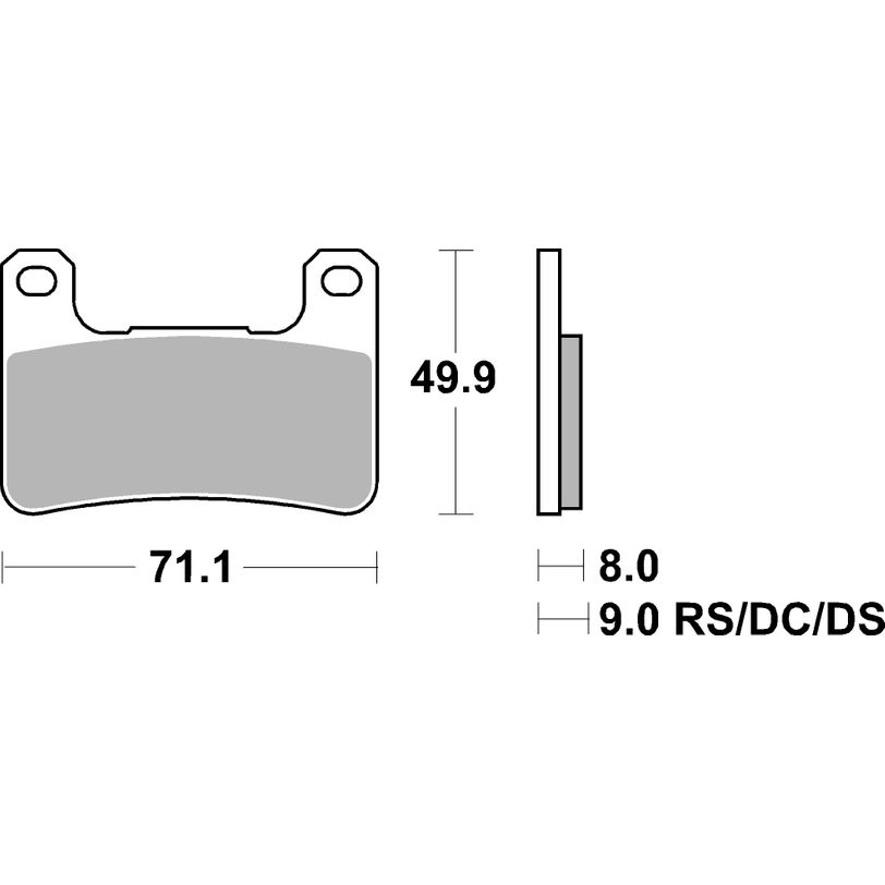 Front Road Racing Sintered Brake Pads