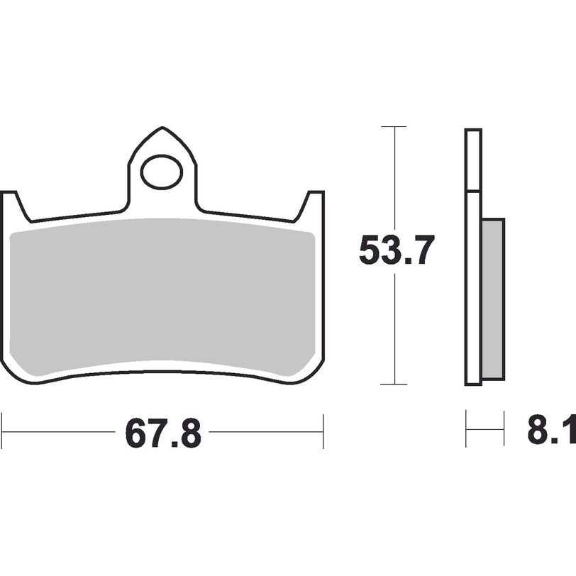 Front Road Racing Sintered Brake Pads