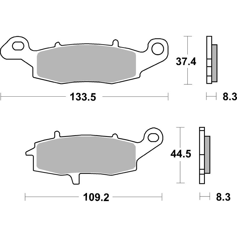 Front Supersport Sintered Brake Pads