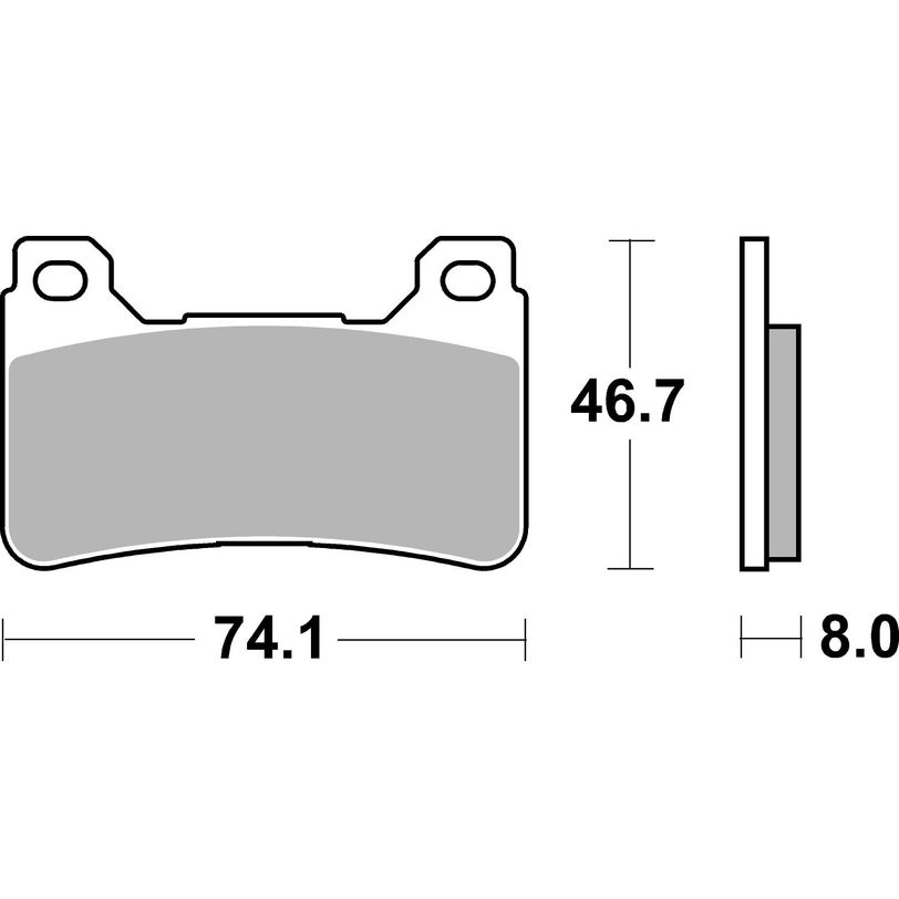 Front Supersport Sintered Brake Pads