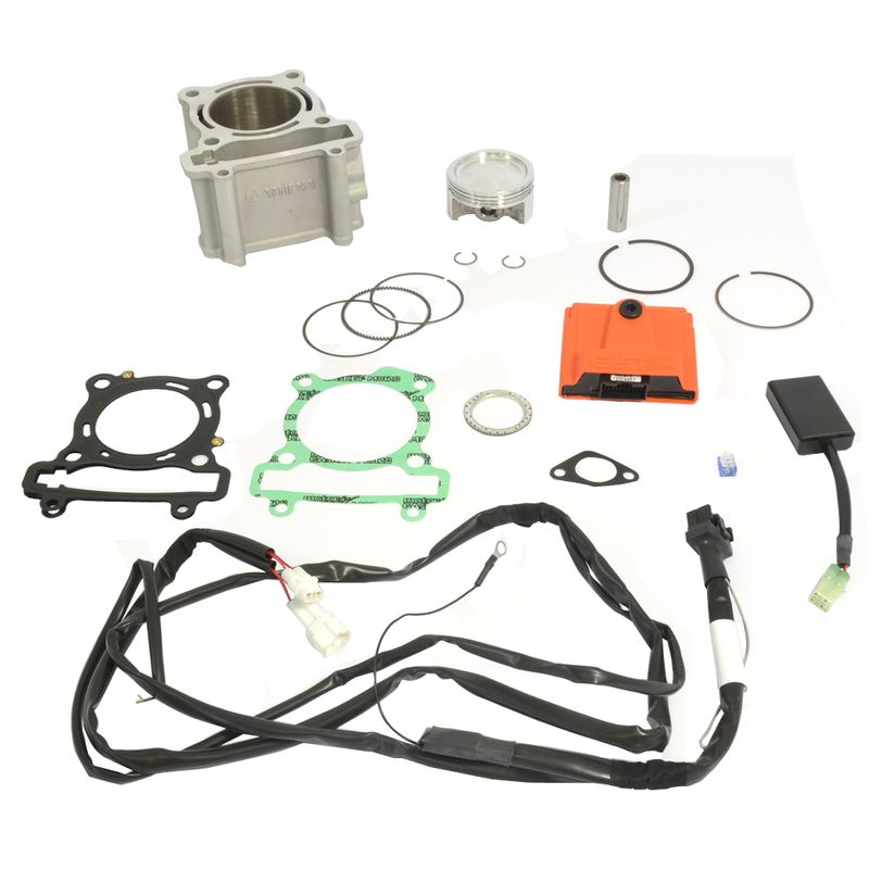 KIT CILINDRO TNT IN GHISA GRUPPO TERMICO 40 PIAGGIO VESPA LX 50 2T - Foto 6