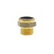 Hex head silencer made of brass with sinterized bronze spheres filter