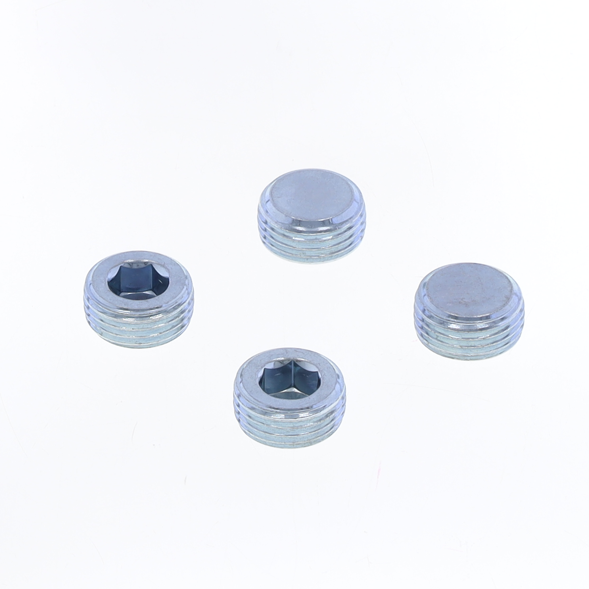 Hexagon socket pipe plug kit with conical thread DIN 906 made of zinc ...