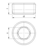 Hexagon socket pipe plug with conical thread DIN 906 made of stainless steel