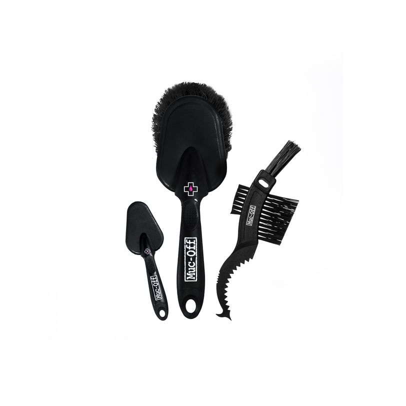 Kit of 3 motorcycle cleaning brushes Athena