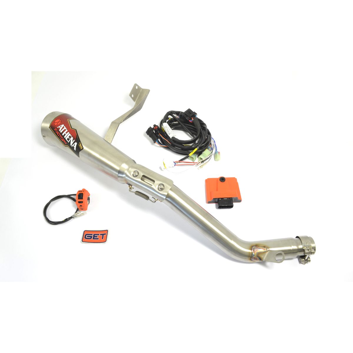 Kit Stage1 Power ECU and Complete Exhaust System Athena