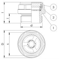 LEVELTECH aluminum and glass level sight window