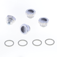 Magnetic screw plug kit with neodymium made of aluminium alloy with FILTER ideogram G 1/2" - MOD.36A