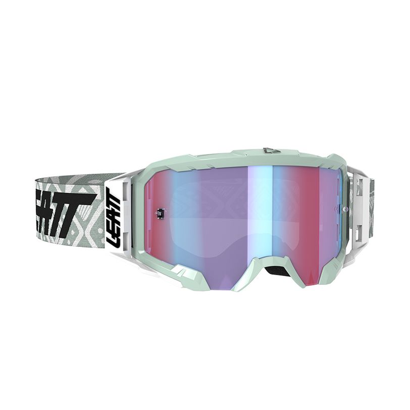 Maschera Per Motocross Velocity 5.5 Iriz Neon - Con Lenti Doppie E Paranaso