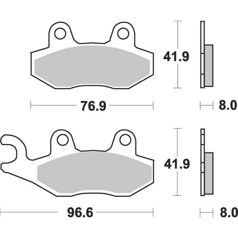 Maxi Scooter Sintered Brake Pads