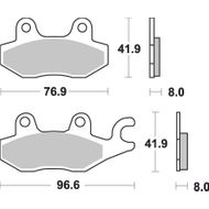 Maxi Scooter Sintered Brake Pads