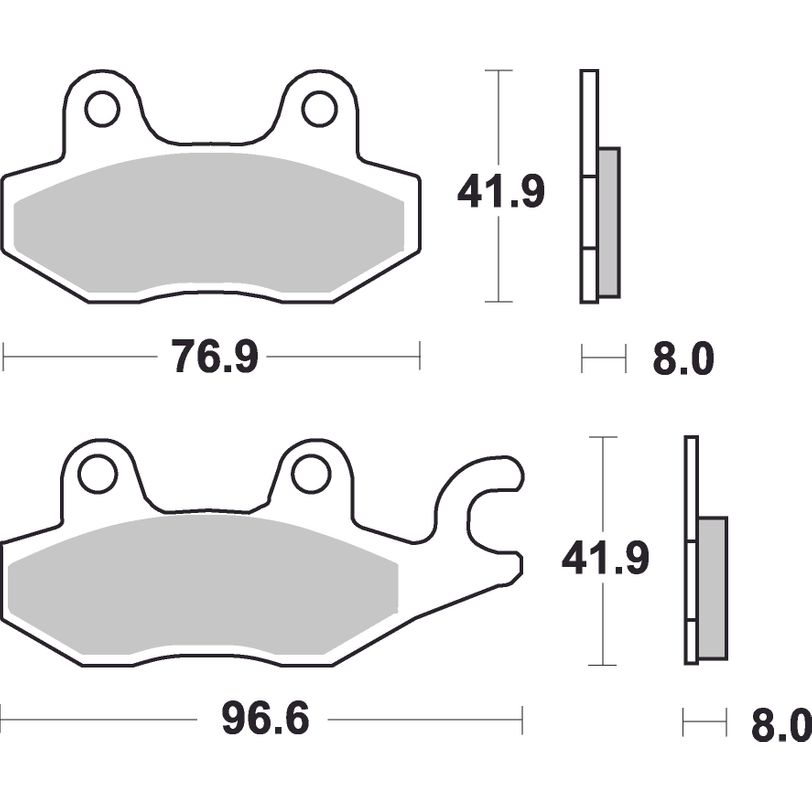Maxi Scooter Sintered Brake Pads