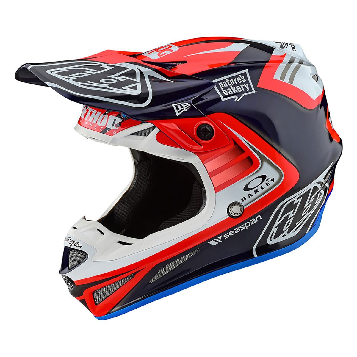 Motorcycle Helmet TLD SE4 Carbon Flash Team in carbon fiber ultra light