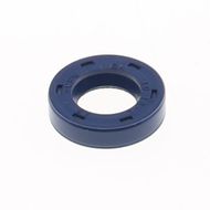 Oil Seal with Rubber Exterior 10x18x4 mm in NBR with one Seal-lip and Spring