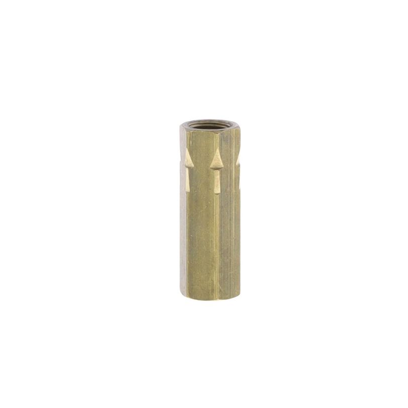 One way valve, double seal version, female-female made of brass