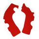 Paratelaio in gomma per Off-Road Rosso