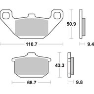 Rear Supersport Sintered Brake Pads