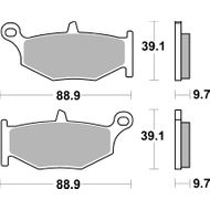 Rear Supersport Sintered Brake Pads