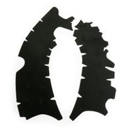 Rubber Vibram Frame Protectors Black Kawasaki