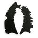 Rubber Vibram Frame Protectors Black Kawasaki