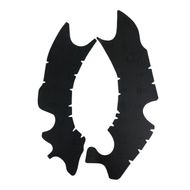 Rubber Vibram Frame Protectors Black Kawasaki