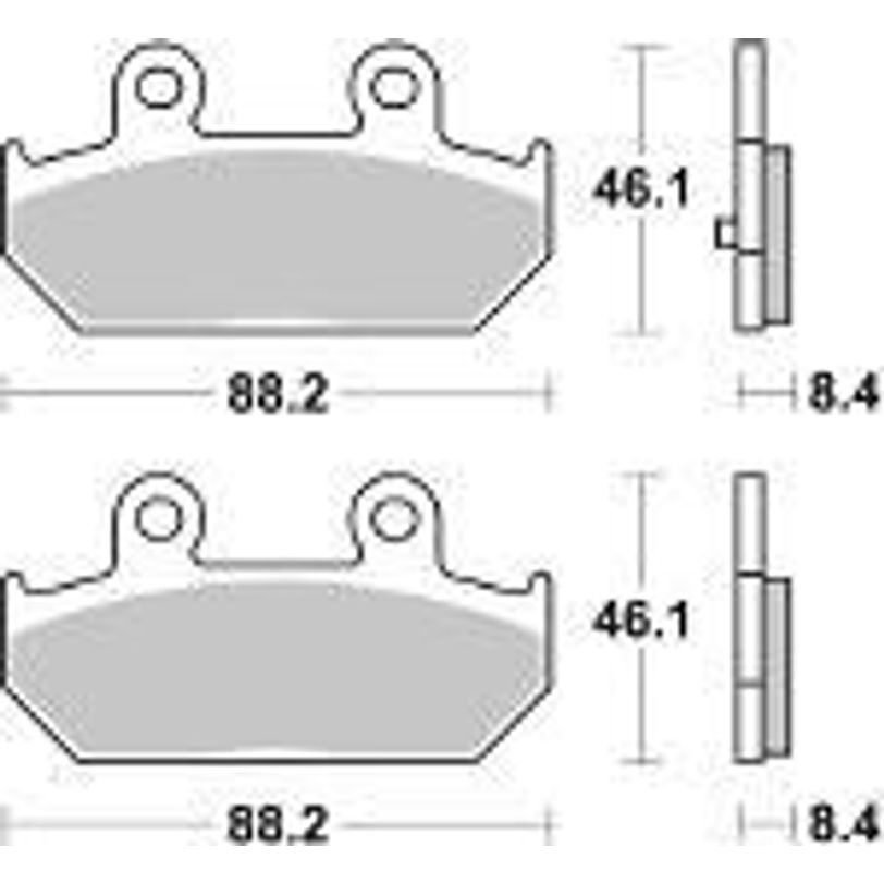 Scooter Organic Brake Pads