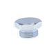 Screw plug with hexagon head made of zinc plated steel