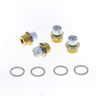 Stainless steel breather plug kit with inner valve G 3/8" - MOD.33A.I
