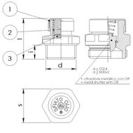 Stainless steel breather plug with inner valve